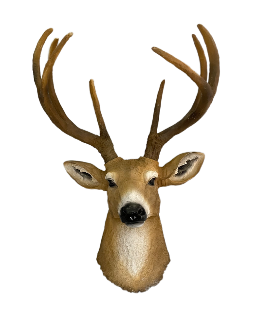 Wall Mounted Deer Head - Vintage Crafts